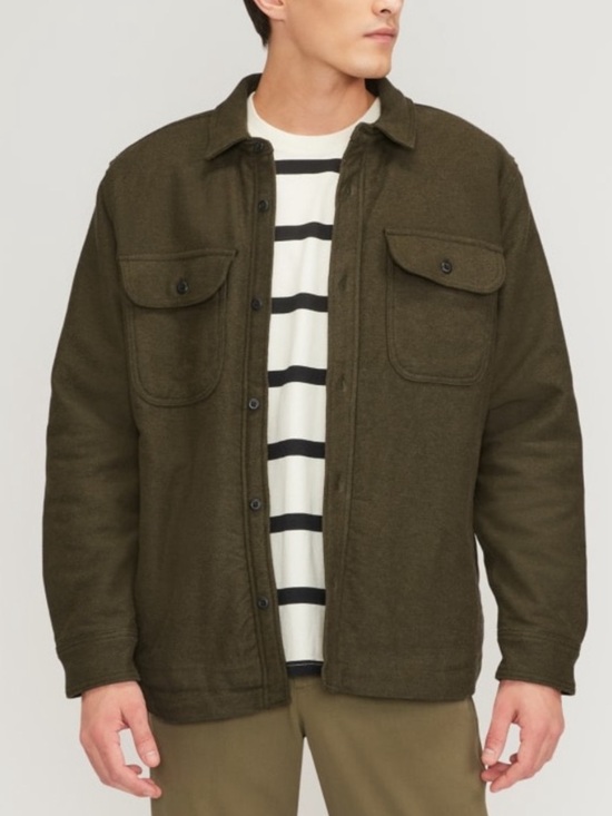 Everlane Other - NWT Everlane Olive Green Sherpa-Lined Field Jacket